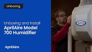 Unboxing amp Install  AprilAire Model 700 Humidifier [upl. by Hcir520]