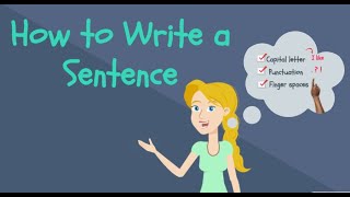 How to Write a Sentence for Kids  Kindergarten Writing [upl. by Iralav]