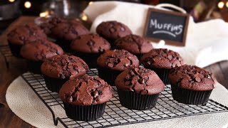 Muffins de Chocolate con Chips de Chocolate  CUKit [upl. by Nyrahs]