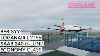 LOGANAIR  Benbecula  Stornoway  Saab 340  Trip Report  Full Flight [upl. by Ciredec]