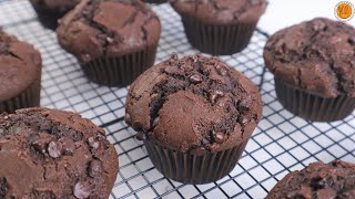 Chocolate Muffins  Mortar and Pastry [upl. by Aihtnamas]