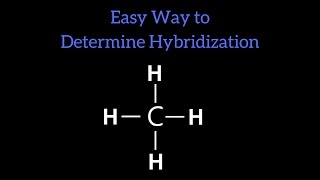 EASY Method to Find the Hybridization of an Atom  QuickSci [upl. by Heathcote]