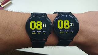 Samsung Galaxy Watch Active2 40mm vs 44mm Size Comparison [upl. by Eeralih]