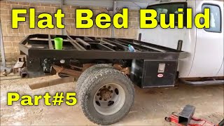 HOW TO BUILD A FLAT BED FOR A PICKUP TRUCK SILVERADO 3500HD PART 5 DIY FLATBED DUALLY TRUCK BED [upl. by Enimrac]