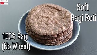 Ragi Roti Recipe  How To Make Soft Ragi Roti  Easy Finger Millet Chapathi  Skinny Recipes [upl. by Ursel90]