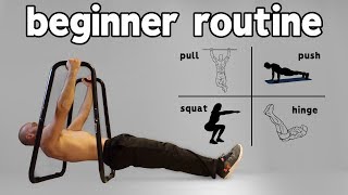 Beginner Calisthenics Workout At Home Full Routine [upl. by Ehman]