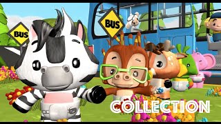 The Wheels On The Bus Go Round And Round  Nursery Rhymes  Kids Songs  3D Rhymes [upl. by Craven978]