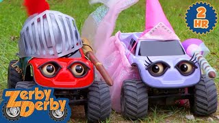 Lets Race  Fun with Toy Vehicles  Full Episodes  Zerby Derby  9 Story Kids [upl. by Sherl871]