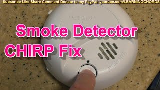 First Alert Smoke Detector CHIRP Sound HOW TO RESET FIX SOLVED 2023 [upl. by Jotham]