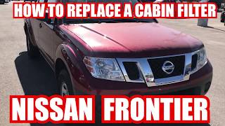 HOW TO REPLACE A NISSAN FRONTIER CABIN FILTER [upl. by Gypsie756]