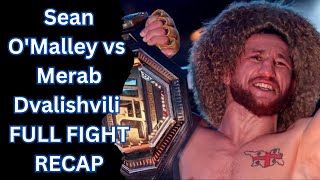 Sean OMalley vs Merab Dvalishvili FULL FIGHT highlights Today [upl. by Dar]