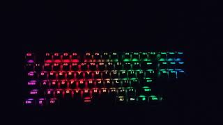 Redragon k552 rgb light modes [upl. by Arinay596]