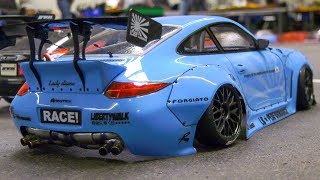 GREAT RC DRIFT CARS IN DETAIL AND MOTION RC MODEL DRIFT RACE CARS IN SCALE 110 [upl. by Neelra247]