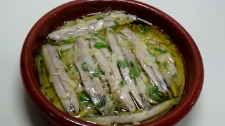 BOQUERONES EN VINAGRE DUROS Y BLANCOS [upl. by Otsuj]