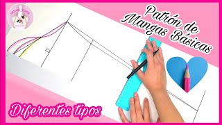 🌸13 PATRÓN DE MANGAS BÁSICAS DIFERENTES TIPOS [upl. by Milore198]