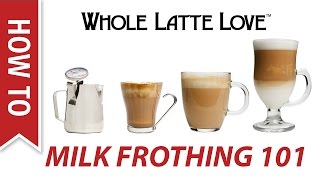 Milk Frothing for Beginners [upl. by Ralip]