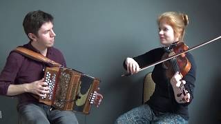 Jigs  Fiddle and MelodeonAccordion  folk duo [upl. by Naimerej]