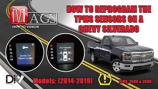 How To Reprogram the TPMS Sensors on a Chevy Silverado [upl. by Beitris]