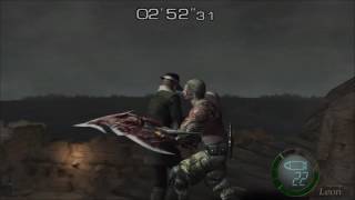 Resident Evil 4 pro mode fastest way to kill krauser Knife only [upl. by Mikiso477]