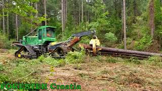 John Deere skidder on tracks [upl. by Kakalina]