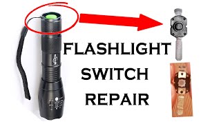 How to fix DimFlickering LED flashlight  Torch switch repair  Laser TailCap Disassembly [upl. by Mortensen]