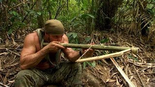 DIY Survival Make a Crossbow from Scratch  Dual Survival [upl. by Akelam]