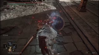 ELDEN RING  Crucible Knight Curved Sword Parry Only 6 [upl. by Nylkaj]