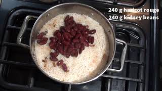 Rizauxharicots Riz aux haricots rouges simple 58  Simple red bean rice 😊🍽🍚 [upl. by Dustan729]