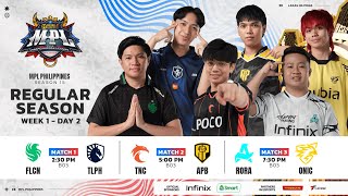 🔴 LIVE  MPL PH S15  FILIPINO  Week 1 Day 2 [upl. by Sinnod]