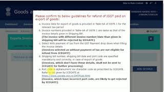 Table 6A Export of goods and services in GSTR 1 Export with and without payment of IGST  Refund [upl. by Gamal]