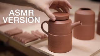 How to Make a Handmade Pottery Teapot — ASMR Version [upl. by Heall553]