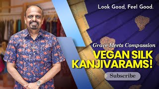 Vegan Silk Kanjivaram Sarees  Avishya Saree Stories [upl. by Anamor]