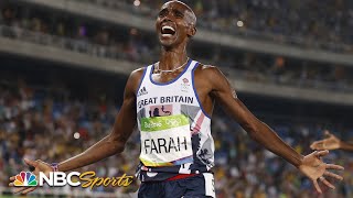 Mo Farah repeats doubledouble with gold in Rio 5000m  Olympic Games Week  NBC Sports [upl. by Nalniuq]