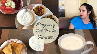 My Indian Diet For First Trimester  Pregnancy Healthy Diet  प्रेग्नन्सी में क्या खायें [upl. by Alrep]