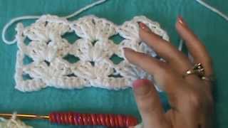 How to Crochet the quotLacy Shell Stitchquot [upl. by Kilroy933]