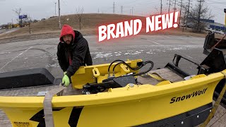 Biggest snow of the year and I bought a NEW plow [upl. by Ahtekal]