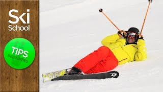 Standing Up After A Fall  How To Ski Tips Beginners Lesson [upl. by Bridwell]