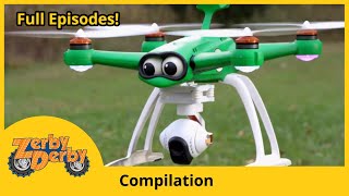 Zerby Derby 🌟 FOLLOW THAT DRONE 🚗 Season 3  1 Hour Compilation  Full Episodes [upl. by Llehsar792]