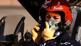 First Female Thunderbird Pilot  US Air Force [upl. by Ileray371]