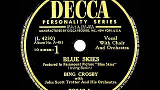 1946 Bing Crosby  Blue Skies [upl. by Burnley]