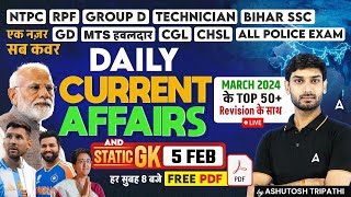 Current Affairs Today  5 Feb 2025 Current Affairs  Daily Current Affairs By Ashutosh Sir [upl. by Edualcnaej]