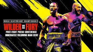 WILDER VS FURY II PostFight Press Conference [upl. by Busey737]