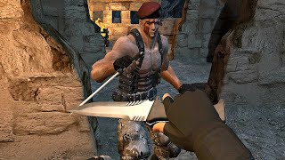 Resident Evil 4 VR  Krauser Boss Fight 4K 60FPS Knife Only [upl. by Swor644]