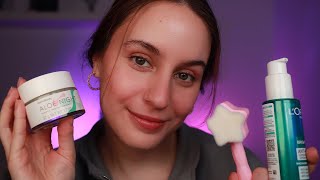 ASMR 🌸 Tratamiento Facial cremas mascarillas masajes [upl. by Owiat]