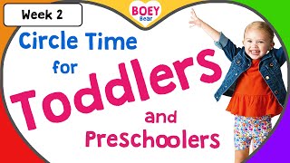 Learning Videos for Toddlers 3 year old and 4 year olds Preschool Circle Time Boey Bear [upl. by Emelia]