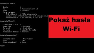 CMD Jak wyświetlić hasła WiFi na komputerze czyli SHOW PASSWORD [upl. by Airahs]