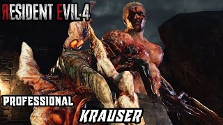 Resident Evil 4 Remake  Krauser Professional  No Damage  Weapons lvl 1 [upl. by Eixirt372]