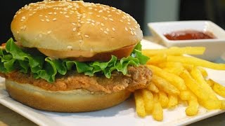 KFC Style Crispy Chicken Burger Zinger Burger [upl. by Mazurek]