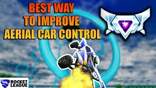 BEST WAY TO IMPROVE AERIAL CAR CONTROL  ROCKET LEAGUE RINGS MAP [upl. by Merridie]