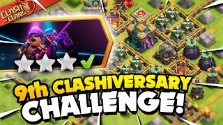 Easily 3 Star the 9th Clashiversary Challenge Clash of Clans [upl. by Philipson797]